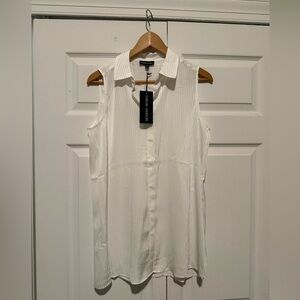 NWT Modern Works White Womens Top